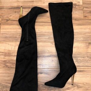 Over the Knee Stiletto Heeled Boots